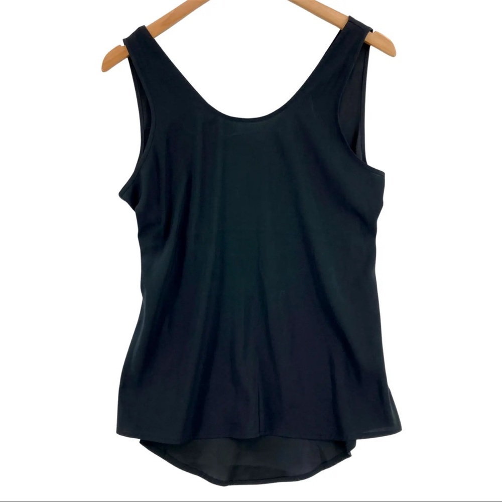 EUC black EXPRESS blouse top with cross back small s sm shirt tank tee